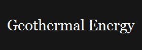 Geothermal Energy